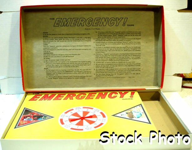 Emergency! Game © 1974 Milton Bradley 4406